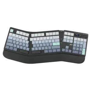 지클릭커 오피스프로 뉴트로 로우프로파일 무선 블루투스 인체공학 기계식 키보드 EK700 네온블랙
