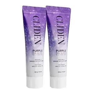클라이덴 퍼플 화이트닝 치약 120g x 2개 더 글로우 미백치약