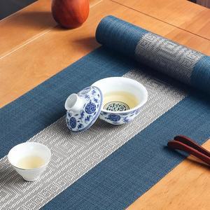 테이블러너 식탁보 콘솔 오각형 삼베 사무실 잎사귀 세트 식탁테이블보 우산 홈카페 레트로