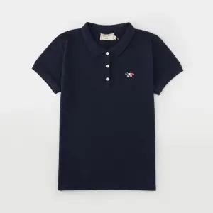 메종키츠네 트리컬러 폭스 패치 폴로 반팔 티셔츠 DW00202KJ7002 NA