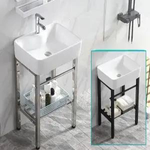 간이 세면대 홑대야 무타공 설치 모던 소형 벽면 선반형