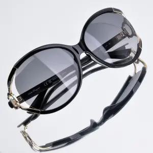 페라가모 버터플라이 선글라스 SF600S-001 오버핏 라운드 여성용