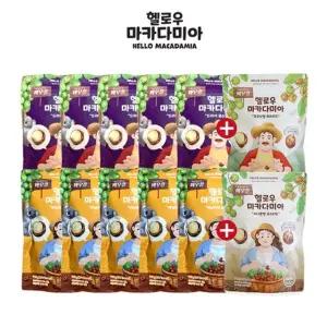 헬로우 마카다미아 12봉(드라이 5봉+바닐라 5봉+시나몬 1봉+코코넛 1봉)