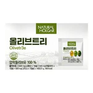 네츄럴올가 지중해 올리브트리 오일 캡슐 14회분, 2박스