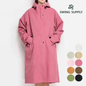 스윙서플라이 여성 골프 우비 생활방수 바람막이 패션 데일리 여성 레인코트 W412RC05