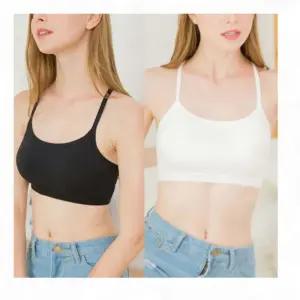 블랙 화이트 무봉제 런닝 브라탑 요가 필라테스 스포츠 신축성 땀흡수