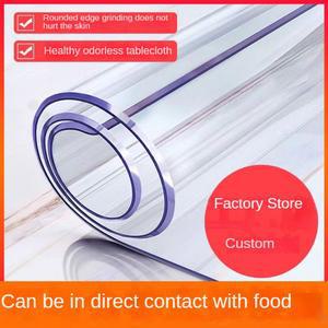 PVC 방수 투명 식탁보 부드러운 유리 테이블 수호자 커피 인테리어 거실 식탁