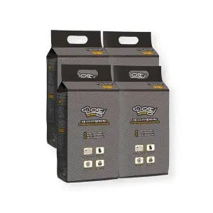 [으뜸]냄새제로 2일에 1장 시그니처 차콜 강아지 배변패드 대형(20매) 4팩