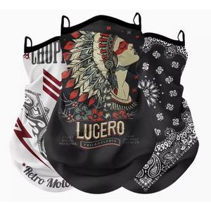 오토바이 그림 할리 귀걸이형 커버 해골 개성 바이크 넥워머 무늬 마스크 여름 라이딩