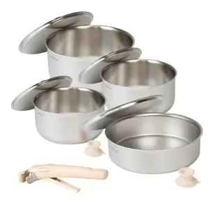 프리미오316 무연마 탈착식 냄비4종16+18+24+22전