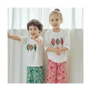 리프통큰 칠부실내복(2color)