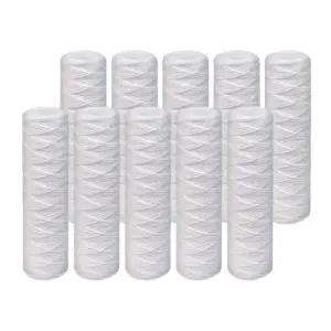10인치 와운드 필터 (254mm) (10개입) 실 마이크로 와인드 카트리지 녹물제거 지하수 산업용