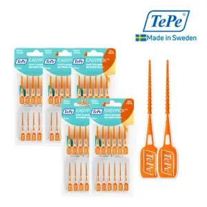 TePe 테페 치간칫솔 이지픽 실리콘 36개입 오렌지 XS/S [5개입]