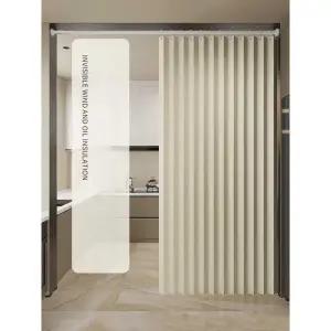 자바라 칸막이 거실 파티션 슬라이딩 도어 접이식 무타공 가림막 욕실용 주방용 커튼형