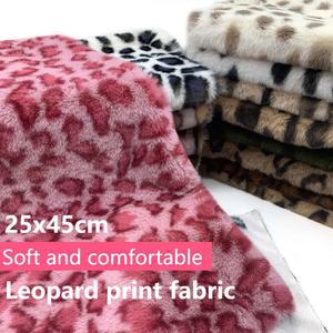 털원단 Sewbato 레오파드 호랑이 얼룩말 봉제 원단 스몰 사이즈 짧은 수제 인형 바느질 직물 25x45cm