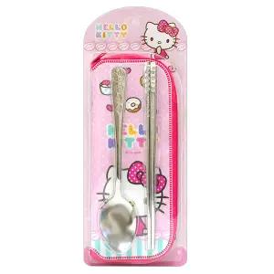 헬로키티 스텐수저케이스세트