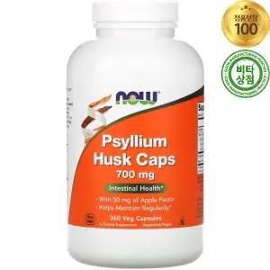나우푸드 차전자피 실리엄 허스크 700mg 360정 비건 Psyllium Husk Caps