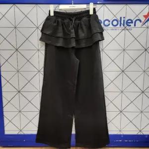 에꼴리에 틴톡 TC01 2단 프릴 와이드 치마바지  25QT754