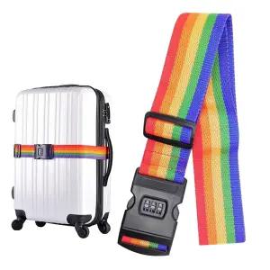 레인보우 캐리어 잠금 스트랩 벨트