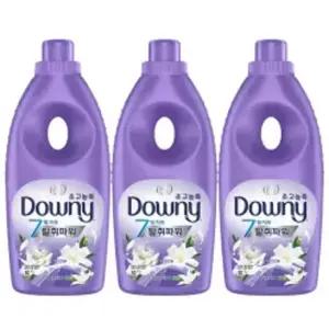다우니 초고농축 섬유유연제 화이트티와 릴리 본품 1L 3개