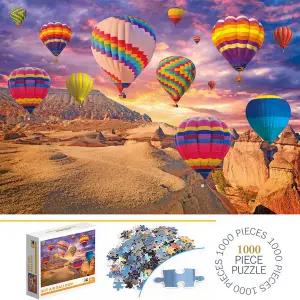 퍼즐 1000피스 열기구 직소 성인용 홈데코 게임 가족 놀이 바닥 퍼즐교육용 장난감