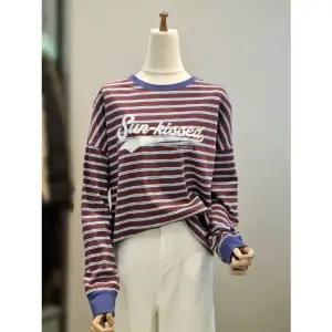 [갤러리아] ab.f.z 오버핏 라운드넥 단가라 티셔츠 ACA5HK33G