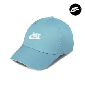 나이키 클럽 언스트럭처드 퓨추라 워시 볼캡 야구 모자 데님 터콰이즈 FB5368-464