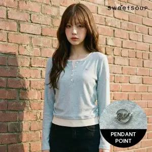 펜던트 포인트 레이어드 티셔츠 (WC3LTF5)