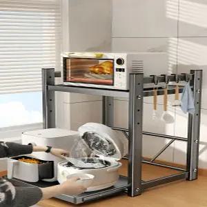 하이퍼랙 높이조절 2단 고강도 슬라이드 진열대 단면