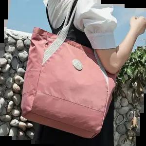 미니도트백 유행 기저귀 가방 데일리 캐주얼 핑크 손가방