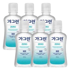 가그린 제로 구강청결제 100ml x 6개/가글/구강/세정제/가글액/입냄새/제거/어린이/제거제/구취/휴대용