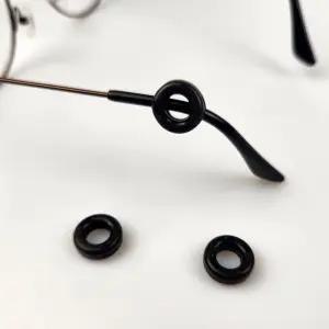 원형 실리콘 안경 귀걸이 2P 블랙 안경 귀받침 안경귀고무 안경고정
