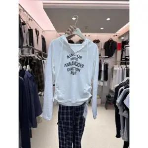 프린트 후드 올가을 슬림핏 레터링 여자후드티 스트링 티셔츠 긴팔 ible3