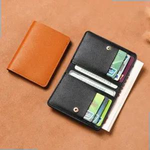 여성반지갑 남여공용 6컬러 깔끔하고 슬림한 똑딱이 카드 반지갑