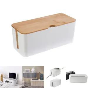 멀티탭 전선정리함 화이트/정리함/케이블/트레이/커버/콘센트/사무실/사무용/회사/박스/보관함/전기선/거실