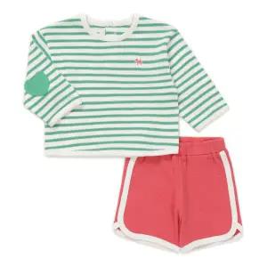 [롯데백화점]블루독베이비 GN)스트라이프하트상하세트 46170-672-08