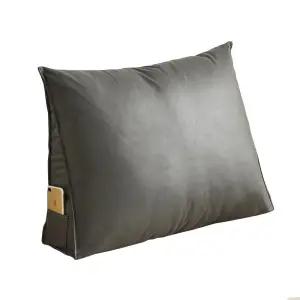 삼각 쿠션 바닥 대형 헤드레스트 레더 등받이 소파베개 벽장식