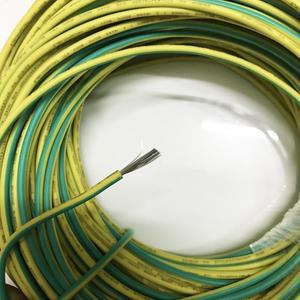 UL3135 고온 실리콘 접지선 10M 16/18/20 AWG 황록색 주석 도금 구리 유연 케이블 전자 제품용