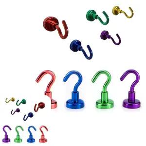 제이커 컬러 후크 강력 소형 10P 현관자석 고리 소품걸이