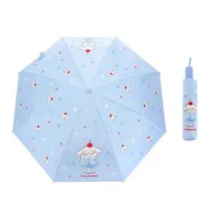 학생우산 시나모롤 55 암막코팅 소프트폴드 3단 완전 자동 우산