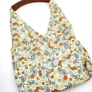 어깨 꽃무늬 잔꽃 숄더백 가벼운 가방 여성 면 데일리