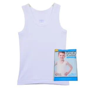 (트라이)기본 디자인 순면 백색무지 남아동 런닝 hZL1+5Ikr