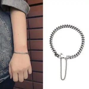 925 829ULM46 남녀공용 유니크 볼드 5mm 실버팔찌 SH112_16cm