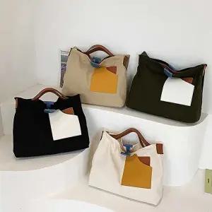 스트랩크로스백 캔버스 소재 전면 틈새포켓 스퀘어쉐입 크로스백