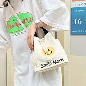여성크로스백 스마일 캔버스 여자 크로스백 미니백 토트백 에코백