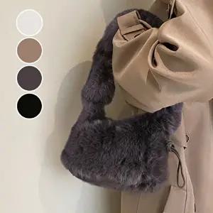여자가방 여성 셔링 스트랩 보들 털 미니 스퀘어 숄더백 가방