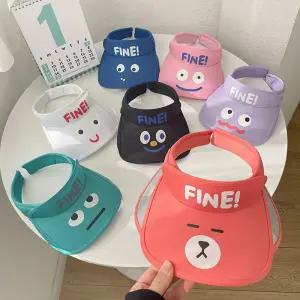 FINE 햇빛 차단 날개캡 썬캡 나들이 여름 모자 선캡 아동 확장 캐릭터