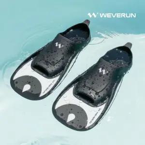 위베런 오리발 파워브리드 숏핀 훈련용 스노쿨링 수영 스퍼트 장비