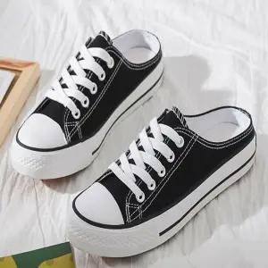 끈운동화 남성 뮬스니커즈 캐주얼 단화슬리퍼 블로퍼 캔버스화