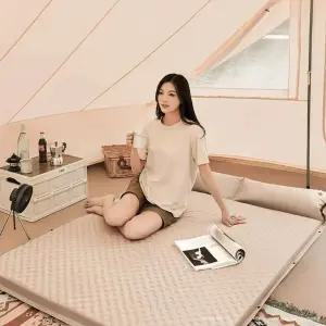 자충매트더블 키밍 자동충전 에어매트 캠핑 차박 매트리스 더블